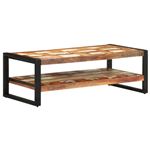 Mesa de centro vidaXL madera maciza reciclada 120x60x40 cm