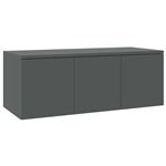 Mueble para TV vidaXL aglomerado gris 80x34x30cm