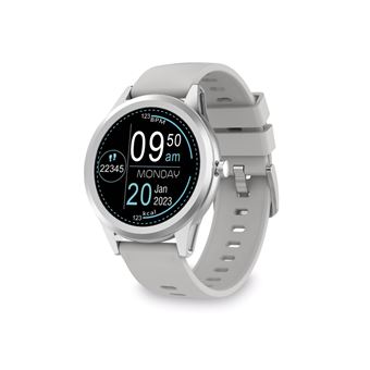 Smartwatch Ksix Globe Pantalla 1,28 Multitáctil Sumergible plateado -  Smartwatch - Los mejores precios