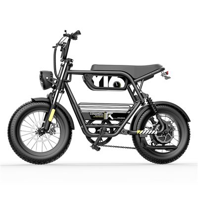 Coswheel Negro Bicicleta Elétrica Y16 48V 15Ah 1000W 60Km