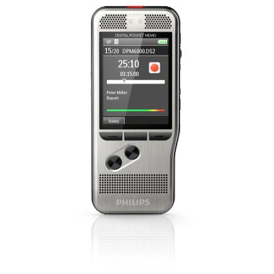 Philips DPM6000 - Grabadora de voz digital (SpeechExec, software de trabajo, formatos MP3, PCM y DSS, 700 horas…)