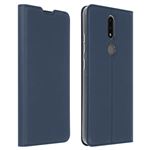 Funda Nokia 2.4 Cierre F.Soporteux Ducis Azul Oscuro