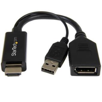 StarTech.com Conversor HDMI a DisplayPort - 4K - Convertidor de vídeo - 1