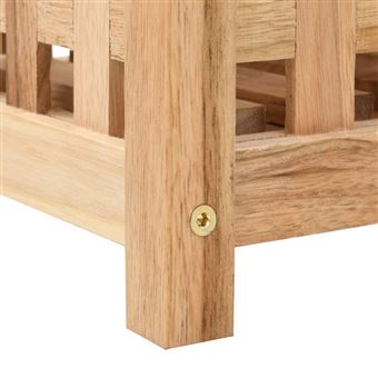 Paragüero de madera maciza de nogal 18x18x50 cm vidaXL, Otros, Los mejores  precios