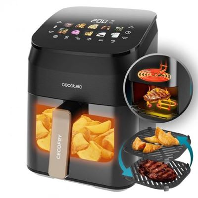 Freidora De Aire Cecotec Cecofry&grill Smokin' 4500 1900w 4,5l Negro