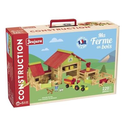 Jeujura Gran Granja Con Tractor Y Animales - 220 Piezas