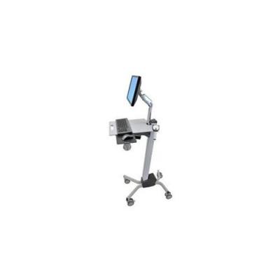 Ergotron Neo-flex Lcd Cart - Carrito Para Pantalla Lcd/teclado/ratón/escánder De Código De Barras/cpu - Plástico, Aluminio, Acero - Dos Tonos De Gris - Tamaño De Pantalla: Hasta 22 Pulgadas - Interfaz De Montaje: 100 X 100 Mm, 75 X 75 Mm
