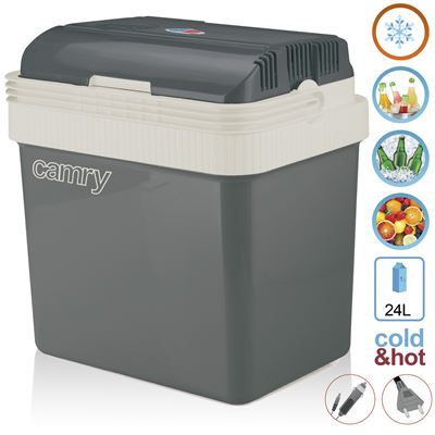 Nevera Portátil Eléctrica Camry Cr 8065 24 L Conexión 12v Y 220v Enfria Y Calienta Ideal Camping Clase A++