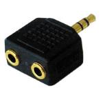 Adaptador Audio 1xjack3.5m/2xjack3.5h Estereo