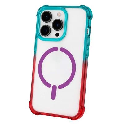 La Casa De Las Carcasas Verde Funda Bumper Reforzada Degradada Compatible Con Magsafe Para Iphone 16 Pro