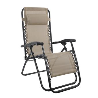 Silla Gravità Zero Mediawave store plegable con respaldo reclinable tumbona de textilene - 1