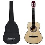 Guitarra clásica para principiantes con funda vidaXL 4/4 39"" 2,44 kg Negro