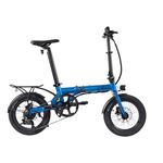 Bicicleta Eléctrica City 4 Speed Eovol Plegable Azul