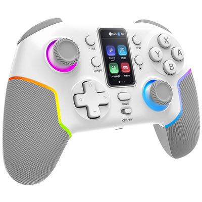 Gamepad Inalámbrico Bluetooth Mars Gaming Mgp-v3 Argb Switch/switch 2/pc/android/ios 13.0+ Blanco