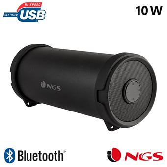 Altavoz Inalámbrico ngs Roller Flow Mini - Bluetooth - 10w - Radio fm - aux in - USB - Bat. 1500mah
