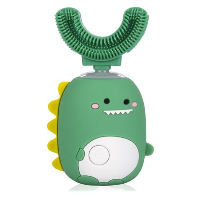 Cepillo de dientes infantil ET07 en forma de U eléctrico sónico. Modos limpieza, masaje y blanqueamiento. DAM Verde