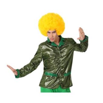 Disfraz Chaqueta Disco Brillo Verde Adulto t3 - 1
