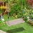 Columpio Infantil al Aire Libre Columpio con Cuerda Asiento 40x16cm de Madera Pino para Adultos y Niños_1