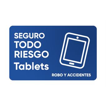 Seguro de Todo Riesgo accidental y robo para Tablets con un valor de hasta 199,99 € - 1