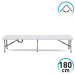 Banco Plegable 180x30x43cm Blanco Catering GH91