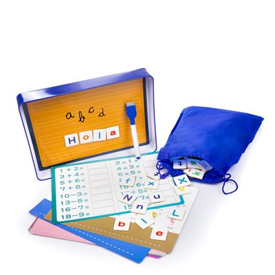 Juego Actividades Ortografía Dam 107 Letras Magnéticas. Tarjetas Aprendizaje Palabras Inglés. Azul