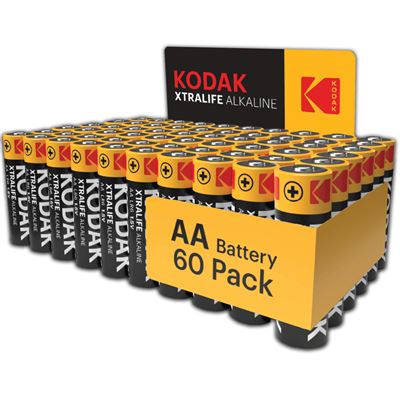 Pilas Kodak Xtralife Aa-lr6, Alcalinas 1,5v, Paquete De 60