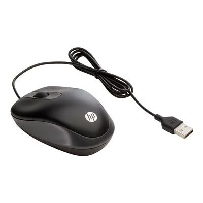 Ratón HP con cable USB tipo A 1000 DPI compacto ambidiestro negro - Imagen 4