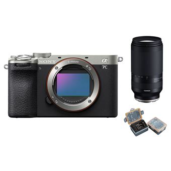 Cámara EVIL Sony A7C II Plata + Lente Tamron 70-300mm f/4.5-6.3 Di III RXD para Sony E + Batería Kingma 2000mAh (Sony NP-FZ100) - 1