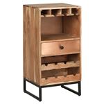 Armario para vinos Womo-Design 90x45x40 cm negro