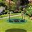 Columpio Nido Infantil Columpio de Árbol Forma Redonda Columpio para Niños Carga 100kg Jardín Exterior al Aire Libre Asiento Cómodo Tela de Oxford Negro y Verde_1