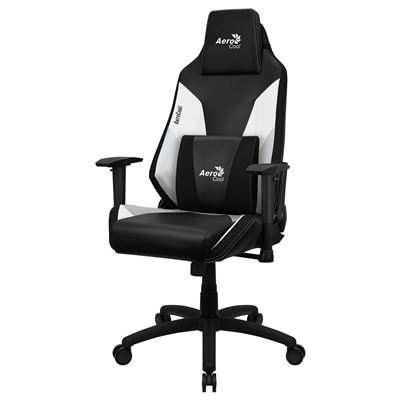 Silla Gaming Profesional Aerocool Admiralbw, Cojines Acolchados, Air Tech, Blanco