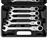 Set de 12 llaves inglesas con trinquete de cabezal flexible, Negro_1