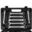 Set de 12 llaves inglesas con trinquete de cabezal flexible, Negro_2
