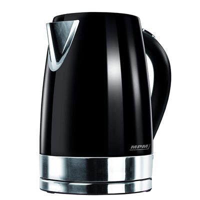 Hervidor De Agua Eléctrico, Capacidad 1,7l, Inalámbrico De Acero Inoxidable, Libre De Bpa Mpm Mcz-58/c 2200w Negro
