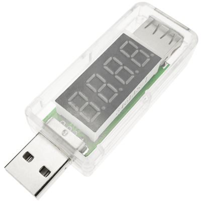 Voltímetro USB BeMatik, visores de 4 dígitos