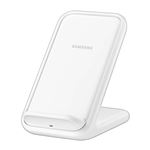 Cargador inalámbrico QI 15W Quick Charge 2.0 Samsung Soporte Blanco