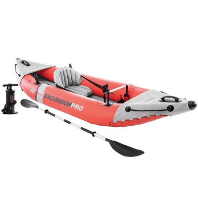 Kayak Hinchable Intex K1 Excursion Pro 1 Remo + Hinchador