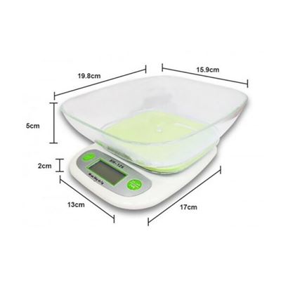 Balanza de cocina digital, 5kg / 1g precisa balanza cocina