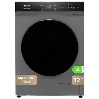 Lavadora de carga frontal EVVO Supernova 12KG/1400RPM Inox A - 1