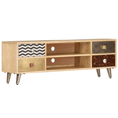 Mueble Para La Tv Vidaxl 120x30x40 Cm Madera De Maciza