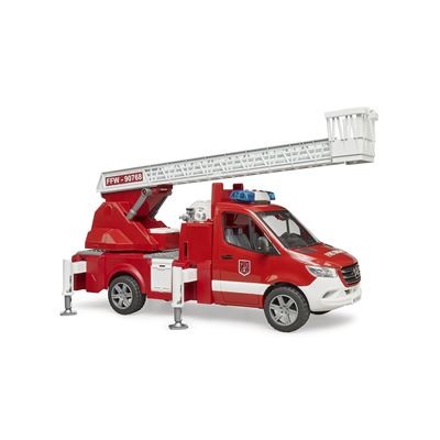 Bomberos Mb Sprinter Con Escalera Giratoria, Bomba Y Módulo De Luz Y Sonido Bruder 02673