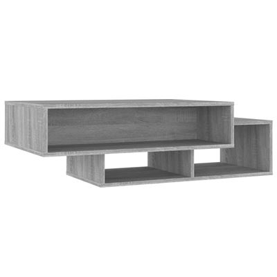 Vidaxl Gris Mesa De Centro Madera Contrachapada Sonoma 105X55x32cm