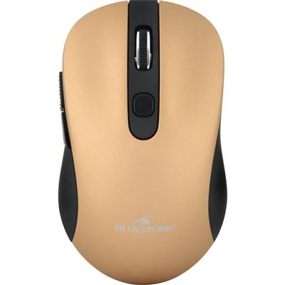 Bluestork Oro Ratón Inalámbrico 2.4 Ghz 6 Botones Metálico