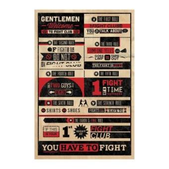 Poster Fight Club Rules - Merchandising Posters | Fnac