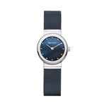 Reloj de mujer Bering 10126-307 Classic caja de acero con brazalete azul