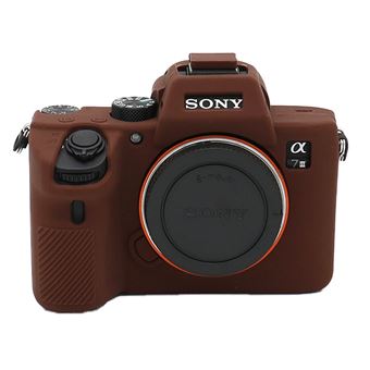 Funda de Silicona para Sony A7III A7III A7M3, Marron - 1