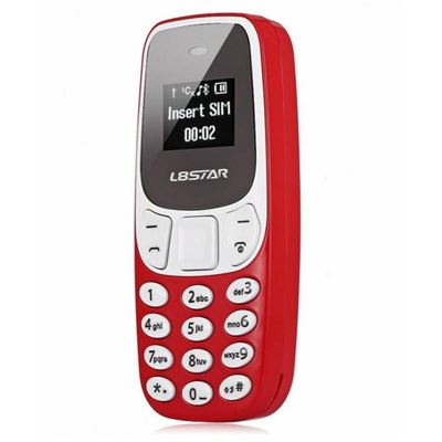 Mini Teléfono Movil Smartek PHO-R Bluetooth Dual Sim Libre  Rojo