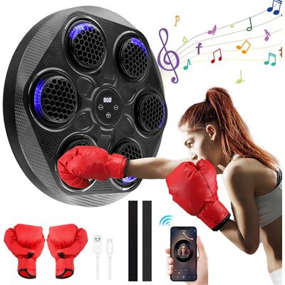Máquina De Boxeo Musical Planet 42x42 Negra