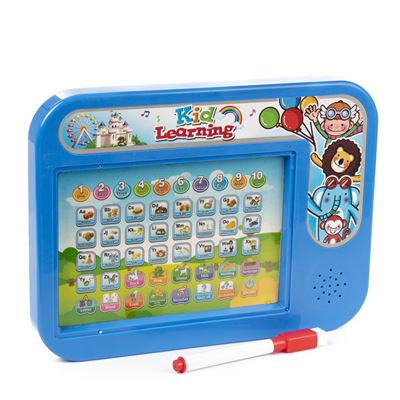 Máquina De Aprendizaje Dam Inglés Con Sonidos Y Pizarra. Azul