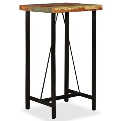 Mesa de bar vidaXL, madera maciza reciclada 60x60x107 cm